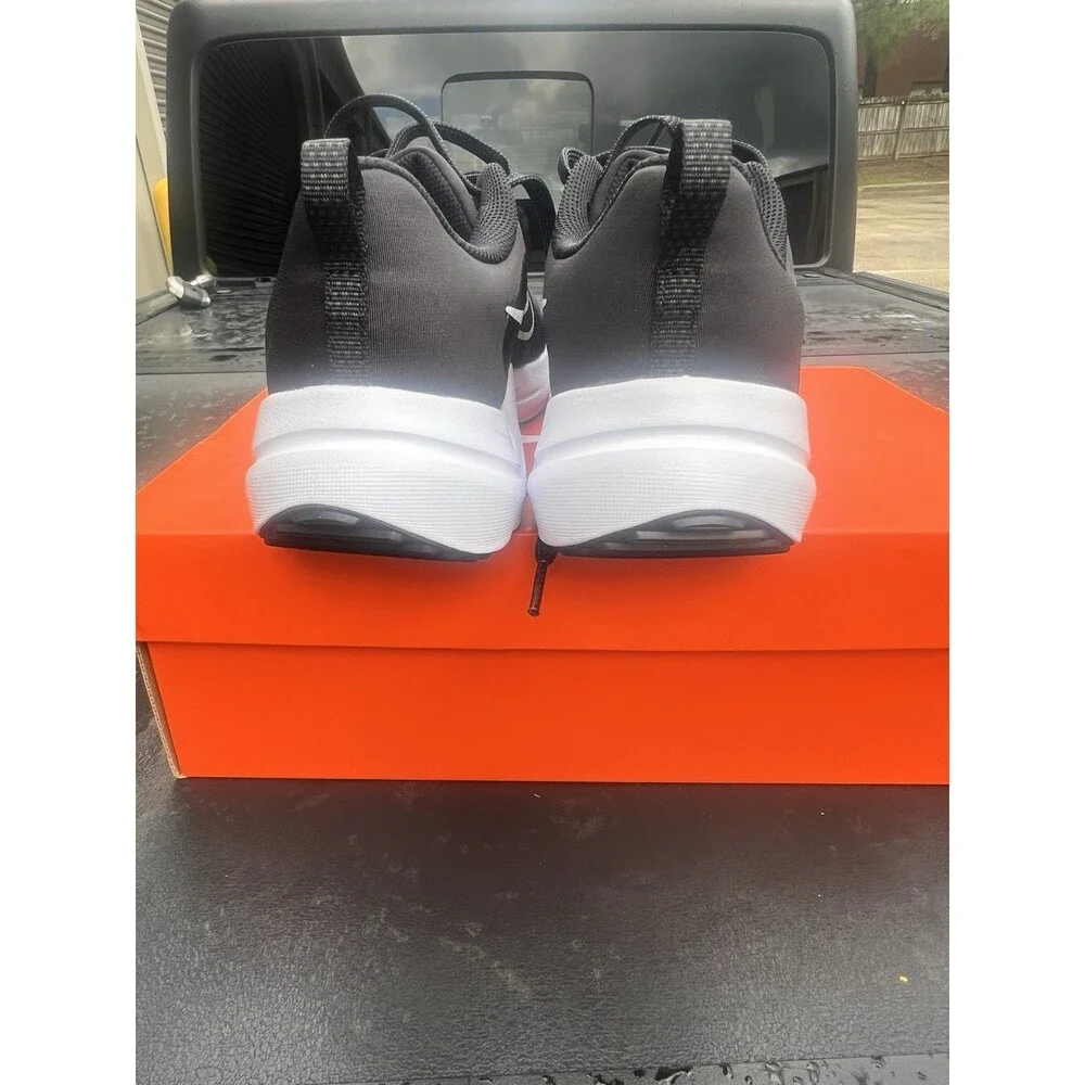 Nike Downshifter 12 Black White Lace Up Running Shoes DD9294-001 Womens Size 8